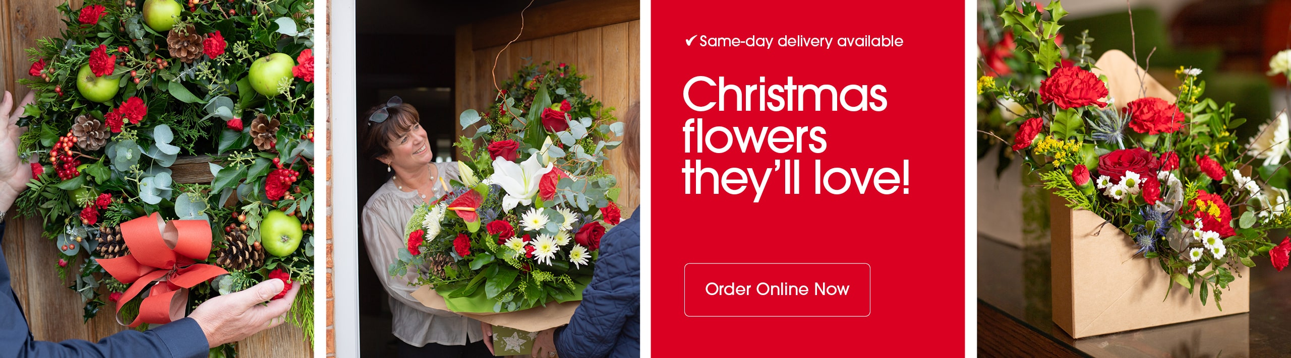 Seasonal bouquets from Petals in Bloom in London offering same-day delivery